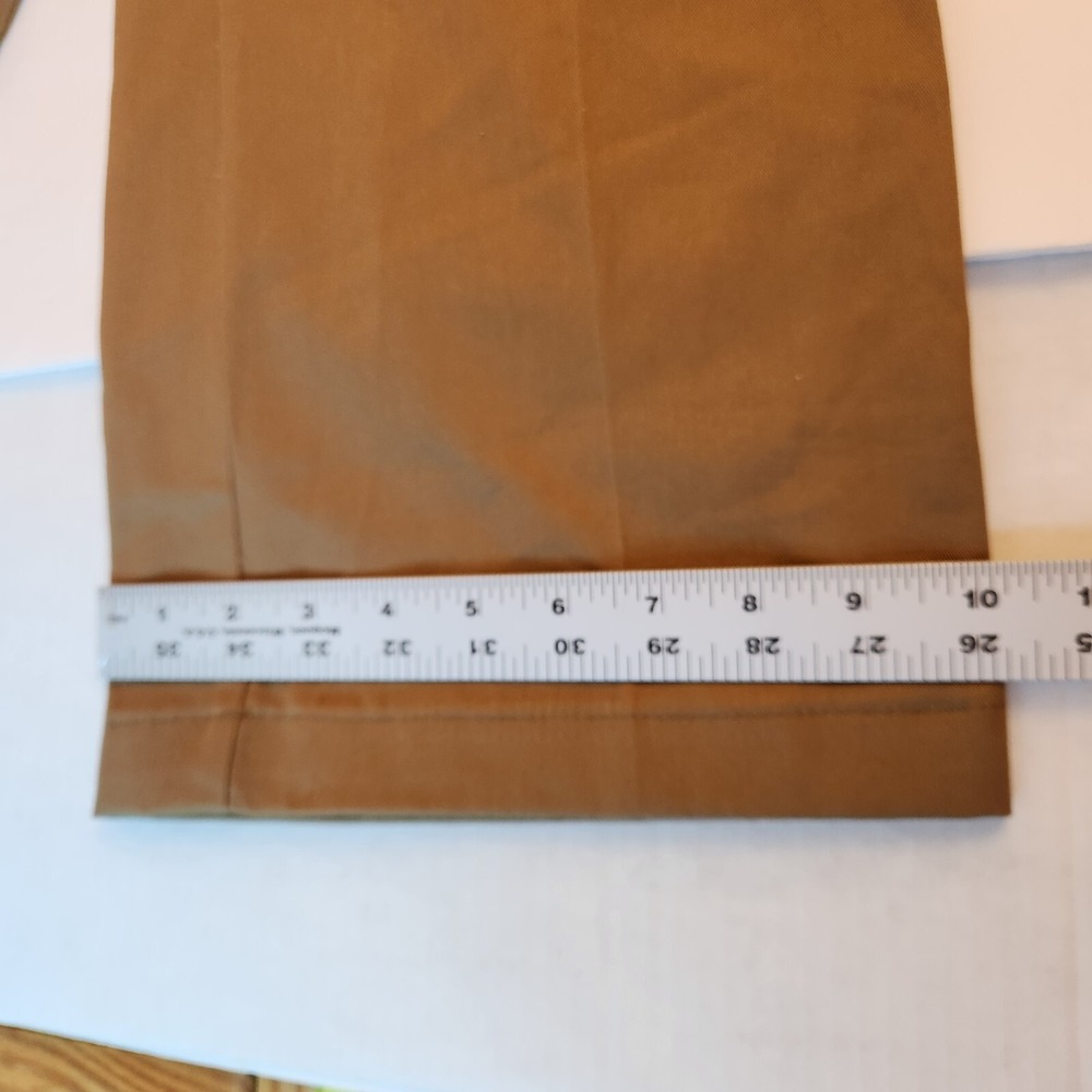 NWT Lands' End Twill Chino Khaki Pants Womens Fit 3 Size 12 Tan Straight Leg New - Picture 11 of 16
